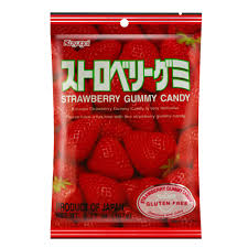 Kasugai春日井-草莓橡皮糖107克 STRAWBERRY GUMMY